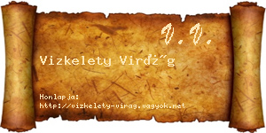 Vizkelety Virág névjegykártya
